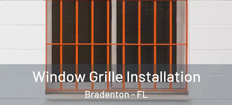 Window Grille Installation Bradenton - FL