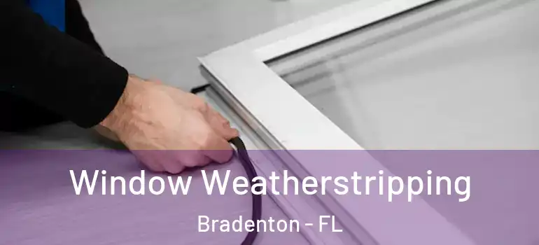 Window Weatherstripping Bradenton - FL